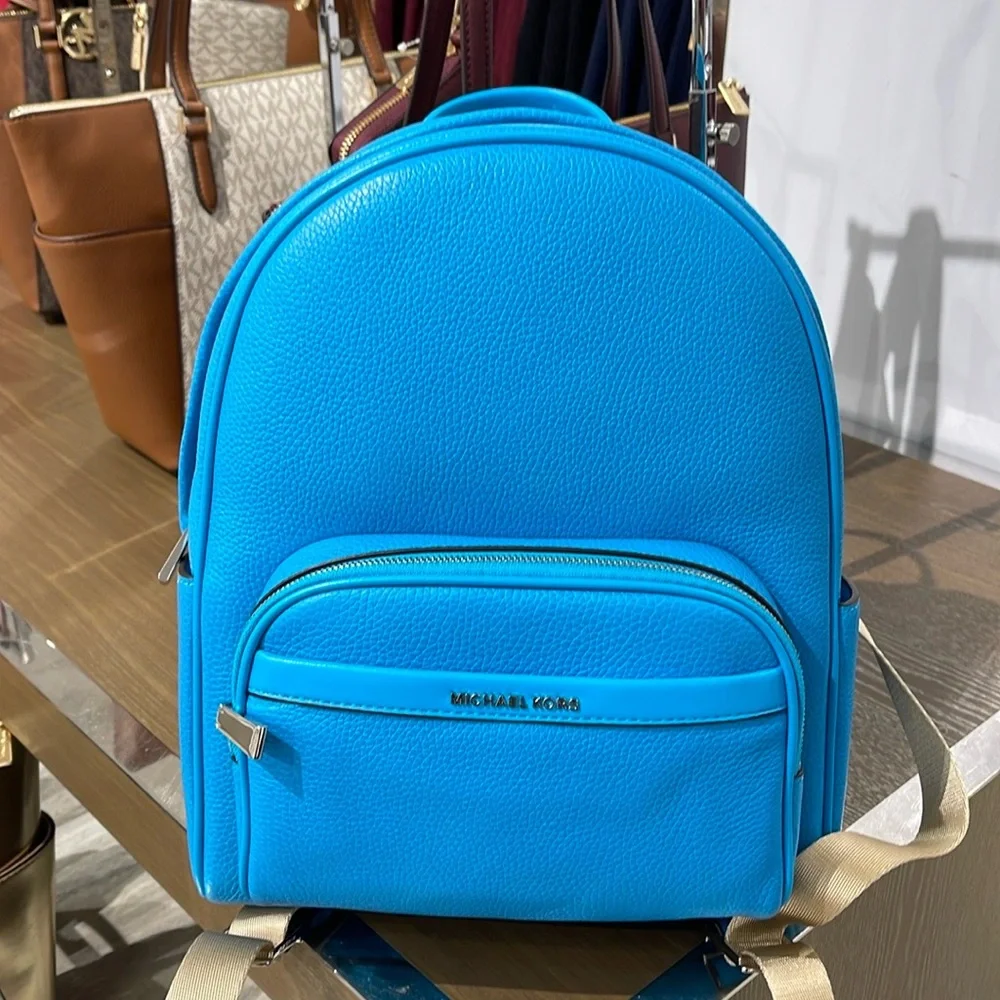 Michael Kors Bex Medium Pebbled Leather Backpack
COLOR SANTORINI BLUE
NWT - Picture 11 of 16